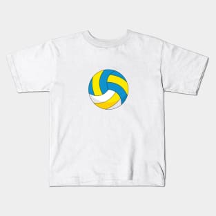 Cartoon Volleyball Ball Kids T-Shirt